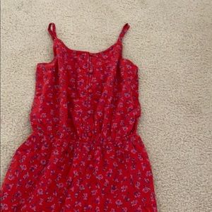 Red  Abercrombie Kids floral romper